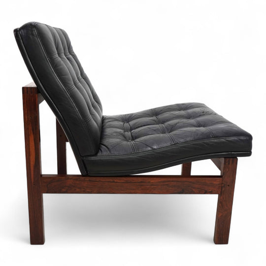 France & Son Modular Leder Loungesessel 175 von O. Gjerløv-Knudsen und T. Lind, 1960