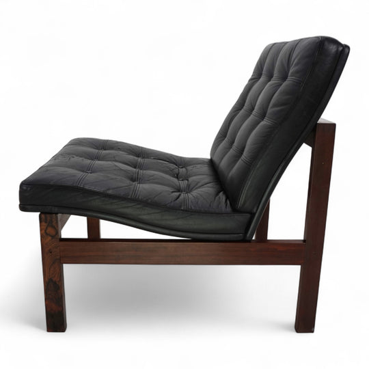 France & Son Modular Leder Loungesessel 175 von O. Gjerløv-Knudsen und T. Lind, 1960