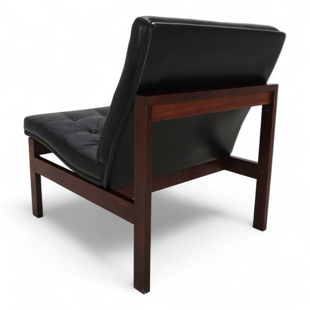 France & Son Modular Leder Loungesessel 175 von O. Gjerløv-Knudsen und T. Lind, 1960