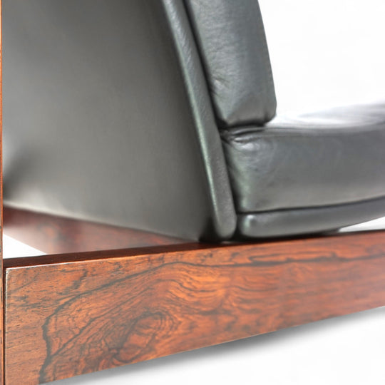 France & Son Modular Leder Loungesessel 175 von O. Gjerløv-Knudsen und T. Lind, 1960