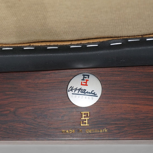 France & Son Modular Leder Loungesessel 175 von O. Gjerløv-Knudsen und T. Lind, 1960