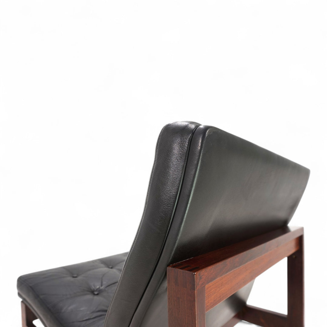 France & Son Modular Leder Loungesessel 175 von O. Gjerløv-Knudsen und T. Lind, 1960