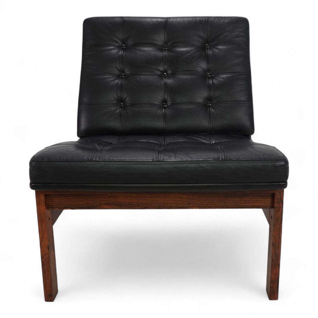 France & Son Modular Leder Loungesessel 175 von O. Gjerløv-Knudsen und T. Lind, 1960