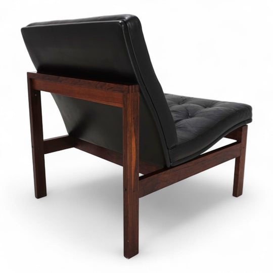 France & Son Modular Leder Loungesessel 175 von O. Gjerløv-Knudsen und T. Lind, 1960