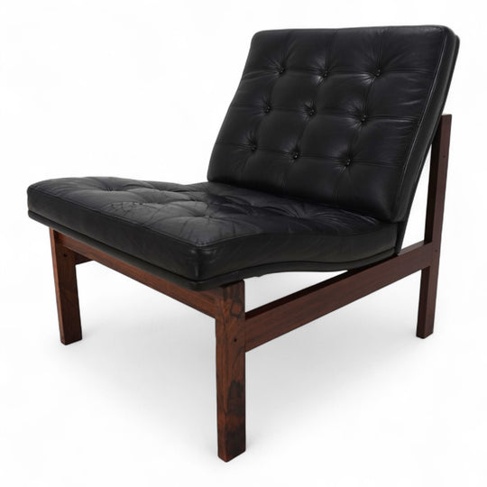 France & Son Modular Leder Loungesessel 175 von O. Gjerløv-Knudsen und T. Lind, 1960