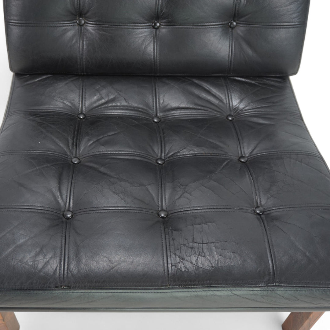 France & Son Modular Leder Loungesessel 175 von O. Gjerløv-Knudsen und T. Lind, 1960