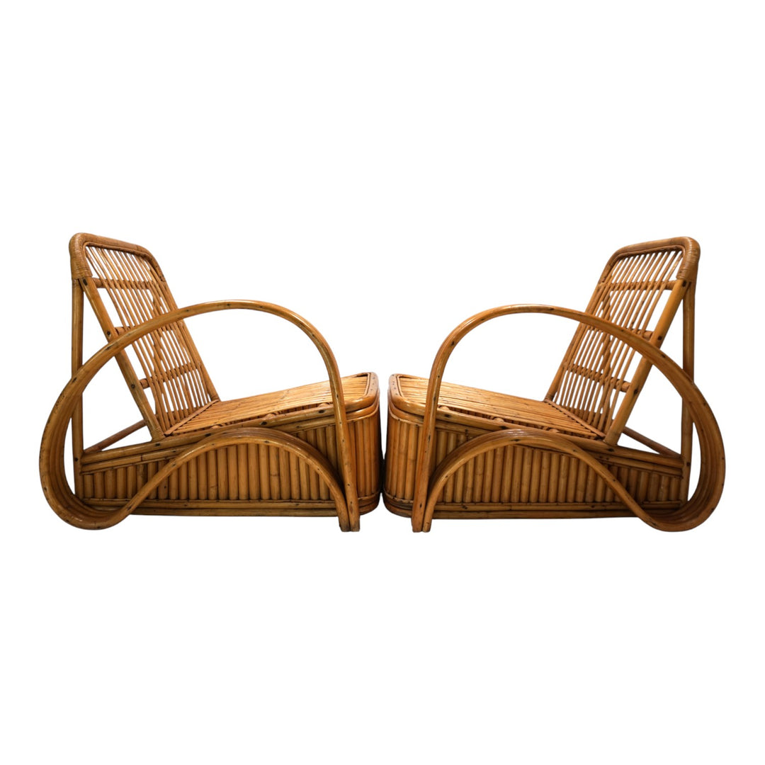 Paul Frankl Design Rattan Zweisitzer Sofa, 1940