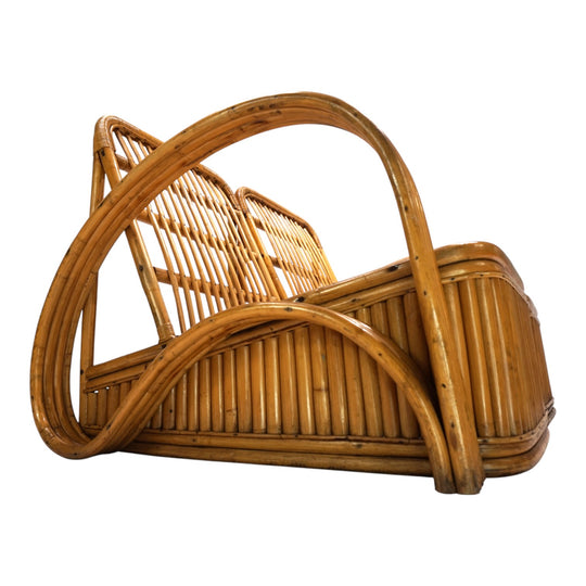 Paul Frankl Design Rattan Zweisitzer Sofa, 1940
