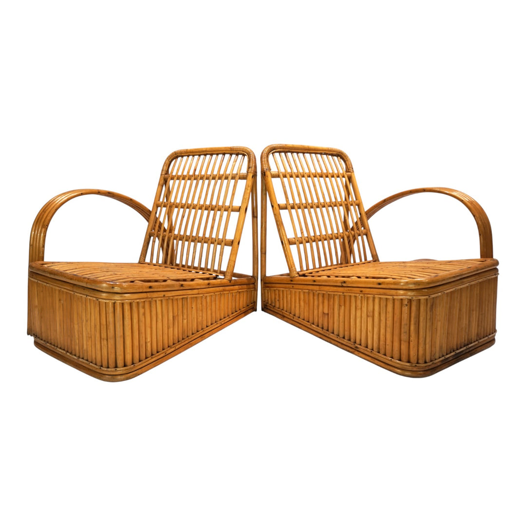 Paul Frankl Design Rattan Zweisitzer Sofa, 1940