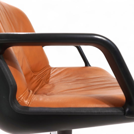 2er Set Fröscher Leder Bürostühle von Burkhard Vogtherr, 1970