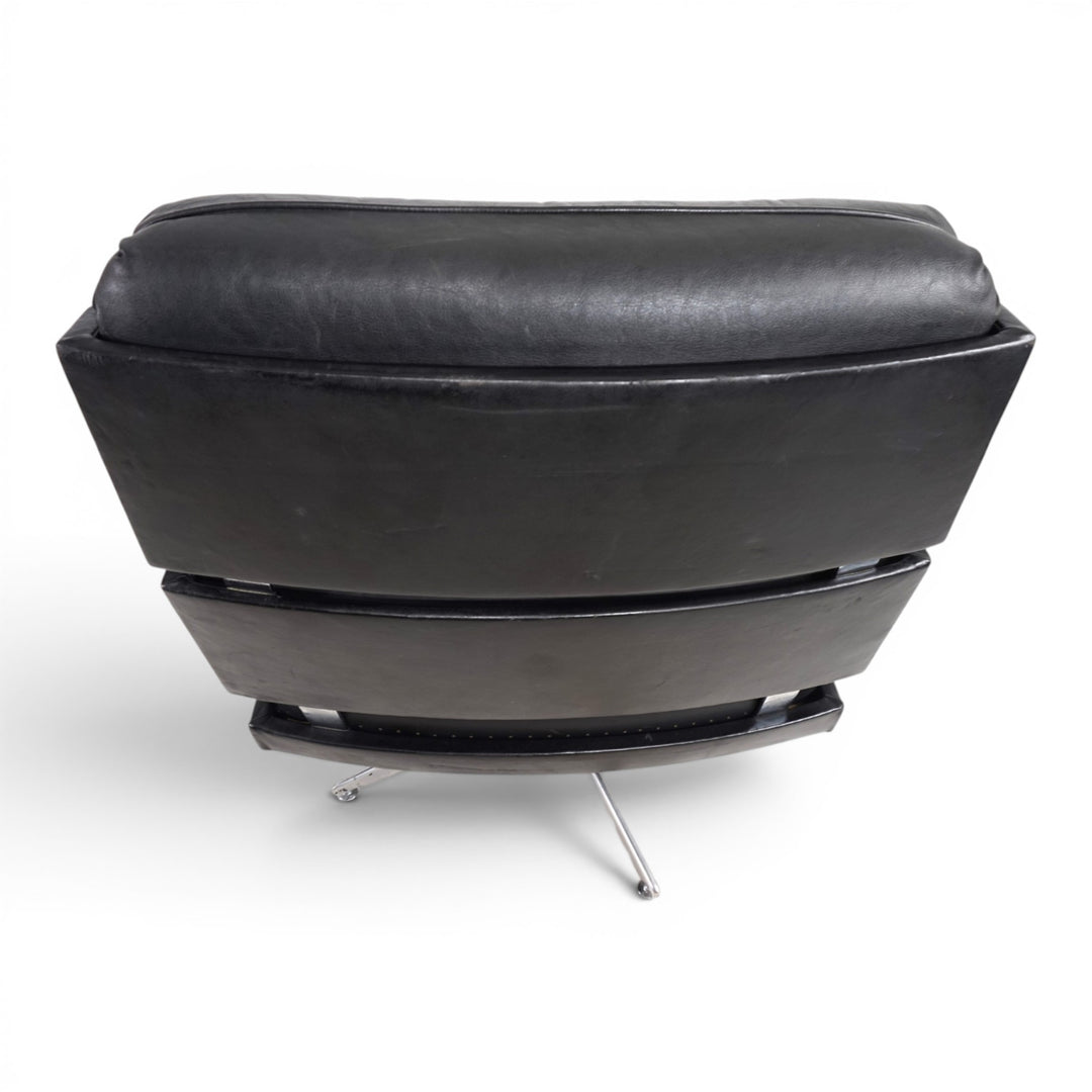 Howard Keith Kohinoor Ledersessel mit Ottoman für HK Furniture, 1970