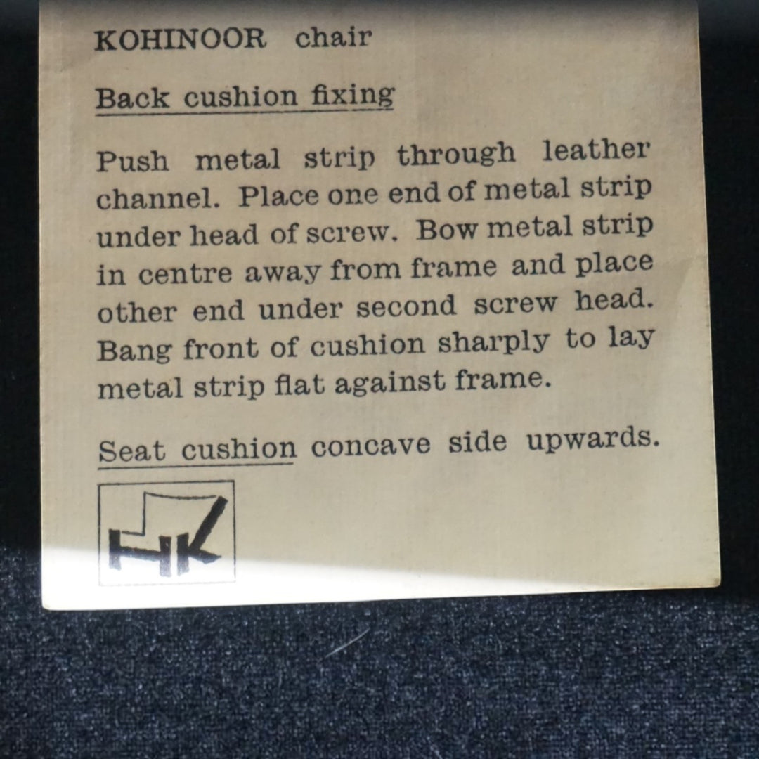 Howard Keith Kohinoor Ledersessel mit Ottoman für HK Furniture, 1970