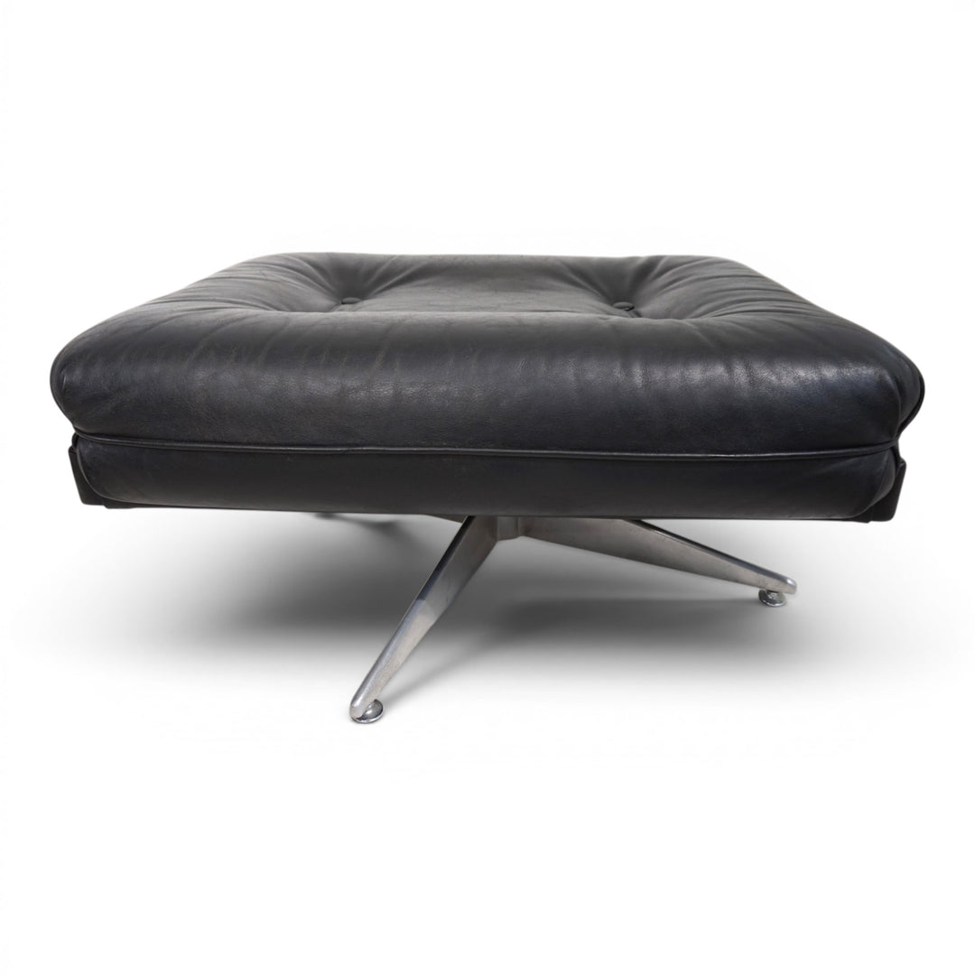 Howard Keith Kohinoor Ledersessel mit Ottoman für HK Furniture, 1970