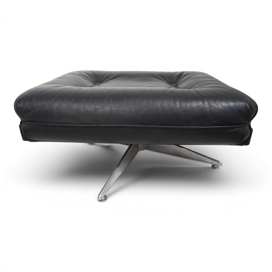 Howard Keith Kohinoor Ledersessel mit Ottoman für HK Furniture, 1970