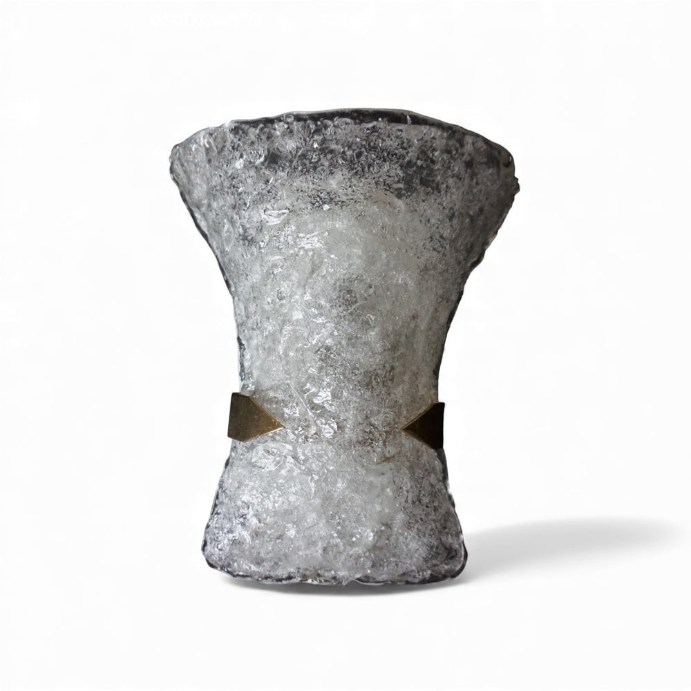 Hillebrand Murano Eisglas Wandlampe von Egon Hillebrand, 1960