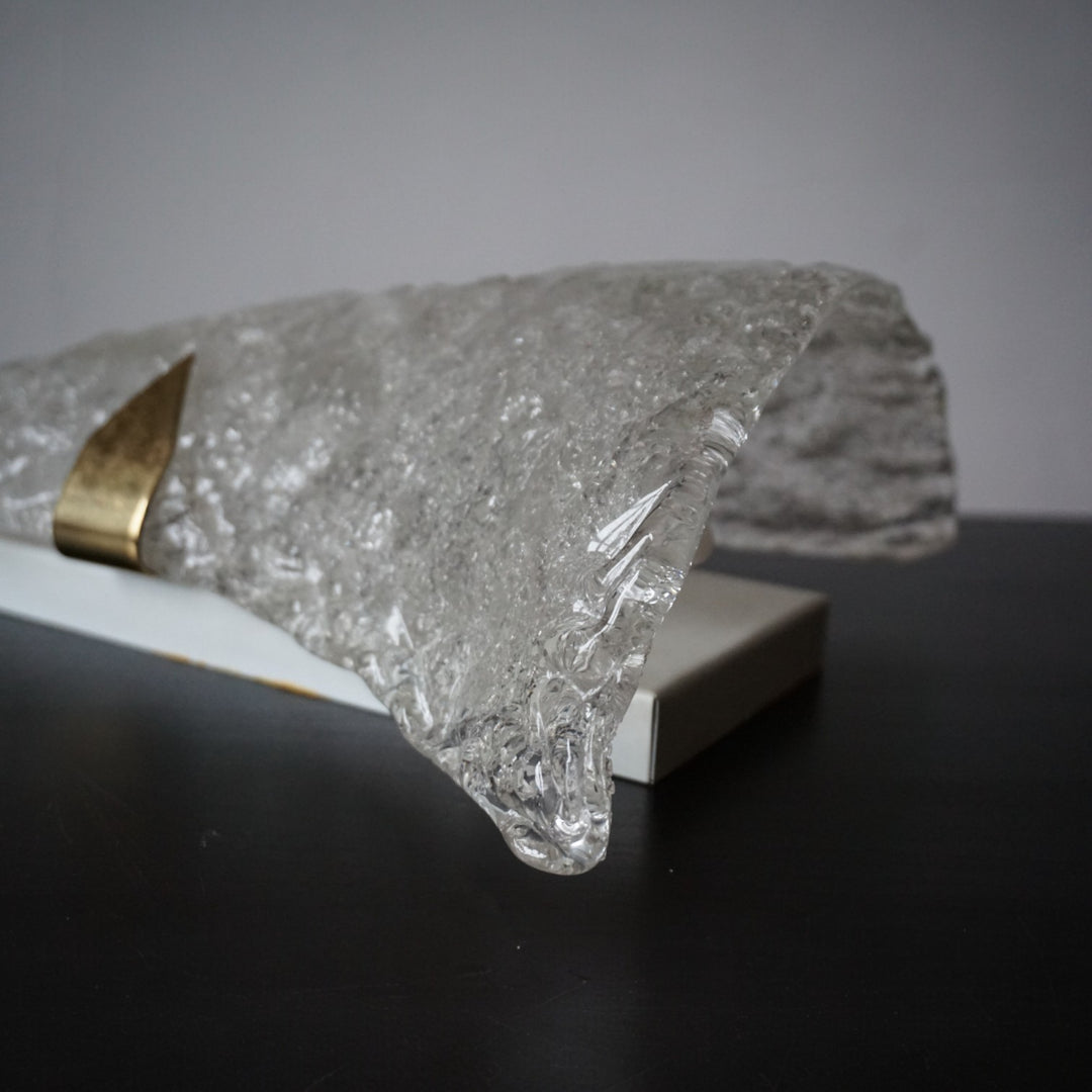 Hillebrand Murano Eisglas Wandlampe von Egon Hillebrand, 1960