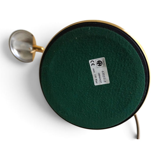 Holtkötter 6352/1-3 Tisch- und Leselampe – Messingfarben, dimmbar und höhenverstellbar, 1960