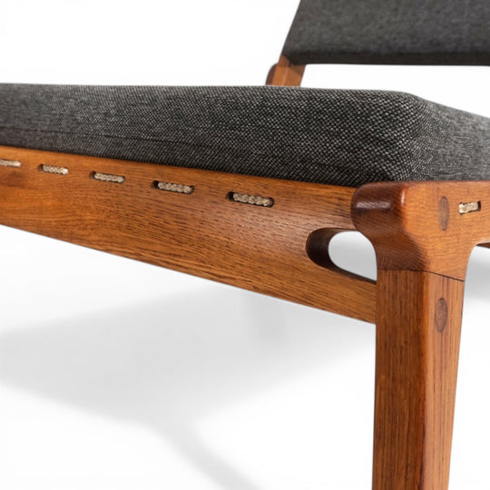 Loungesessel Hunting Chair mit Ottoman PGH Erzgebirgisches Kunsthandwerk von Heinz Heger, 1960