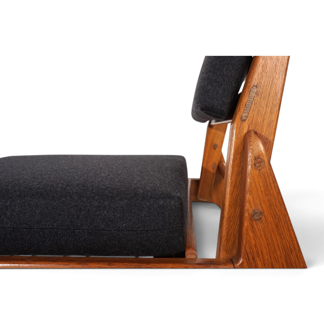 Hunting Chair mit Ottoman Loungesessel von Heinz Heger für PGH Annaberg, 1960