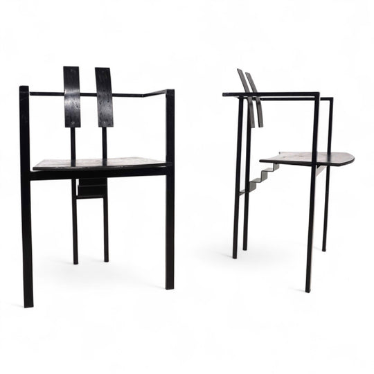 KFF Trix Memphis 2er Set Esszimmerstühle von Karl Friedrich Förster, 1988