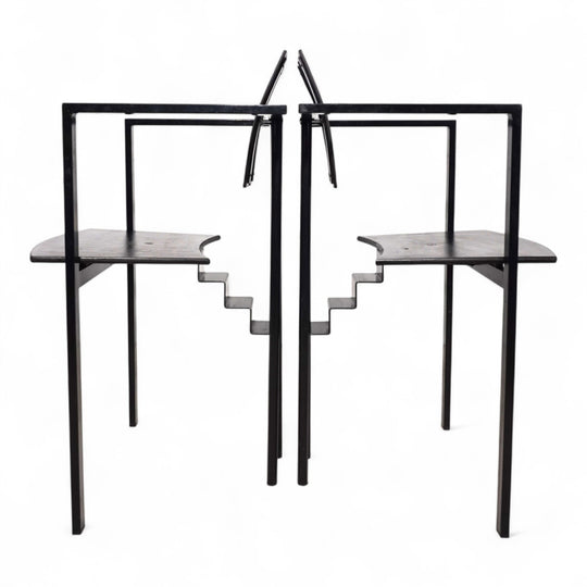 KFF Trix Memphis 2er Set Esszimmerstühle von Karl Friedrich Förster, 1988