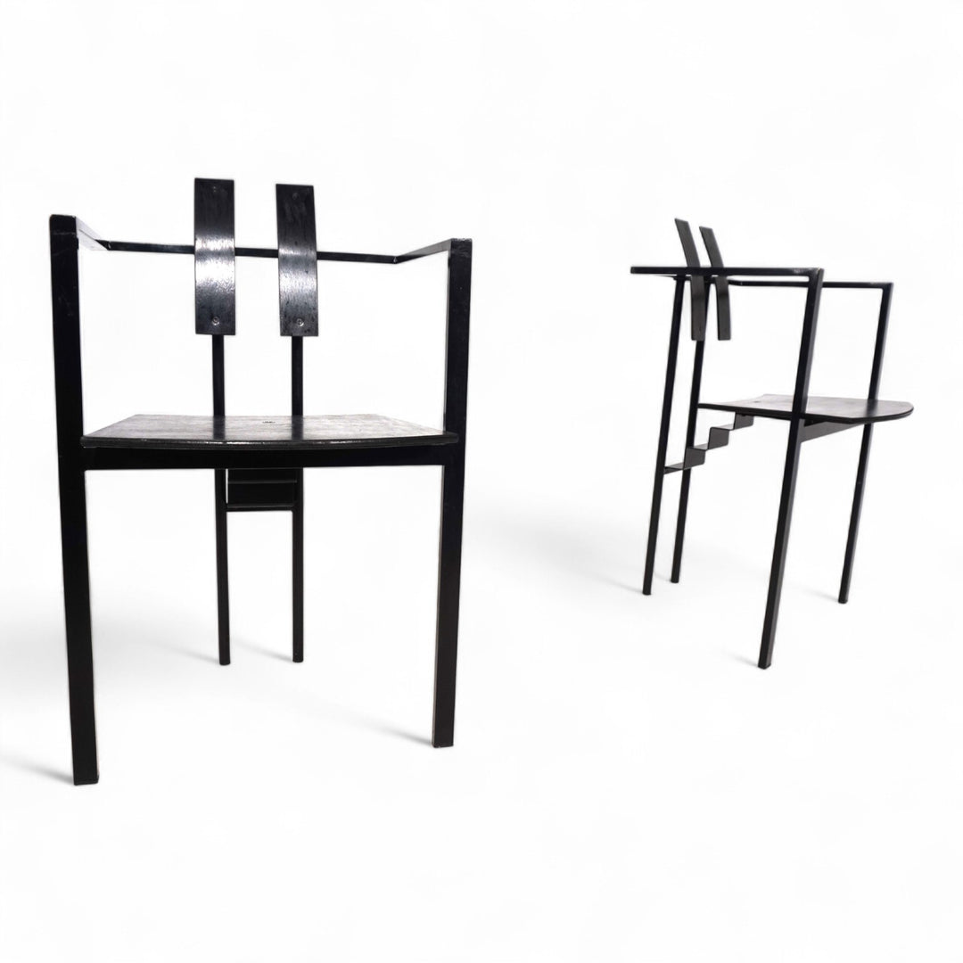 KFF Trix Memphis 2er Set Esszimmerstühle von Karl Friedrich Förster, 1988