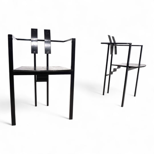 KFF Trix Memphis 2er Set Esszimmerstühle von Karl Friedrich Förster, 1988