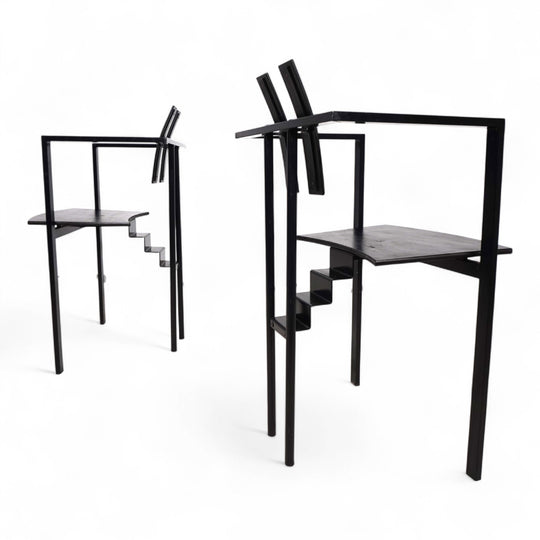 KFF Trix Memphis 2er Set Esszimmerstühle von Karl Friedrich Förster, 1988