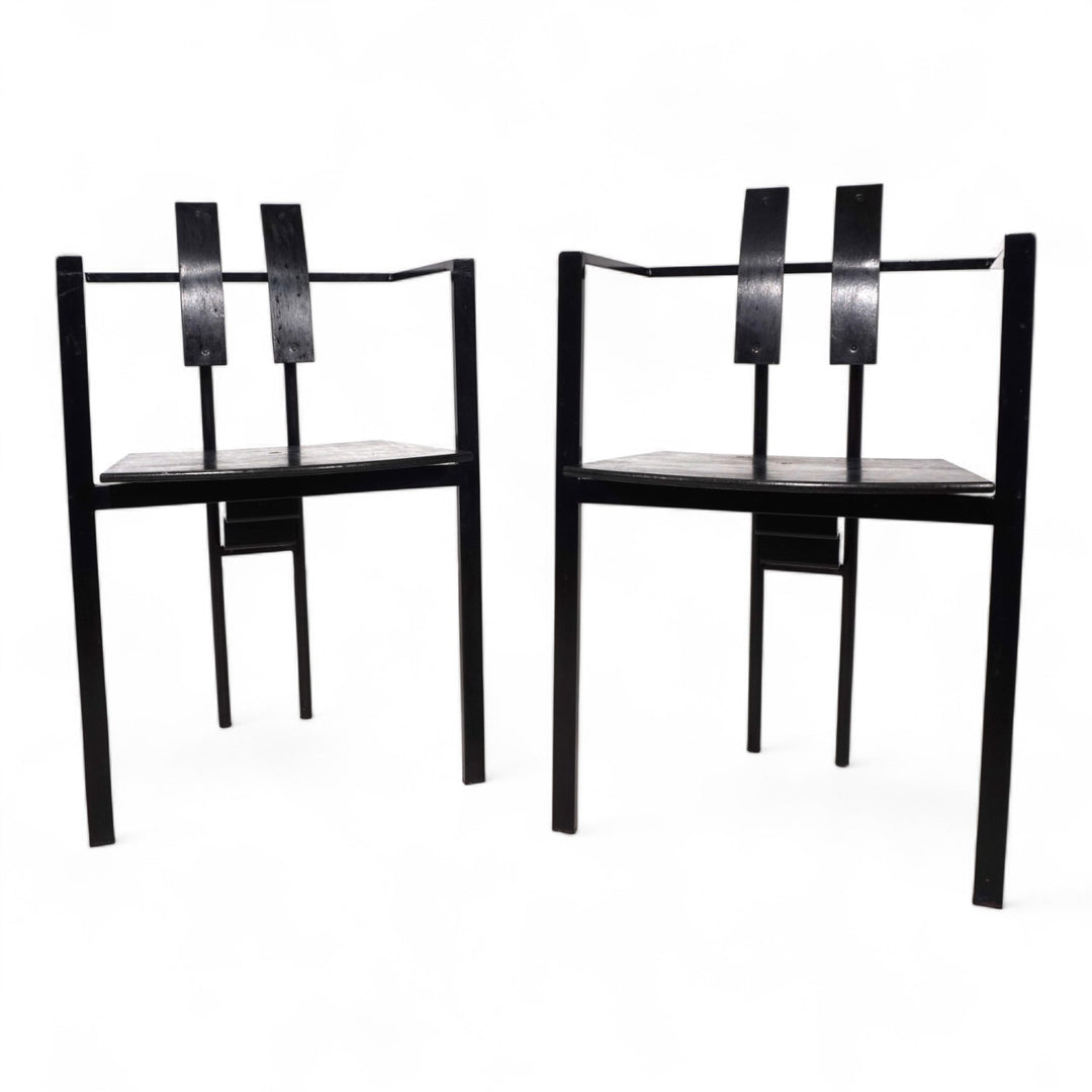 KFF Trix Memphis 2er Set Esszimmerstühle von Karl Friedrich Förster, 1988