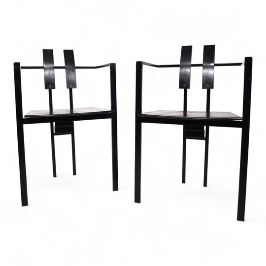 KFF Trix Memphis 2er Set Esszimmerstühle von Karl Friedrich Förster, 1988