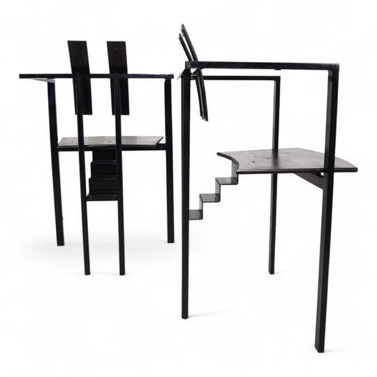 KFF Trix Memphis 2er Set Esszimmerstühle von Karl Friedrich Förster, 1988