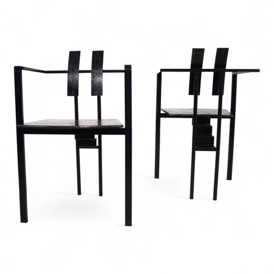 KFF Trix Memphis 2er Set Esszimmerstühle von Karl Friedrich Förster, 1988