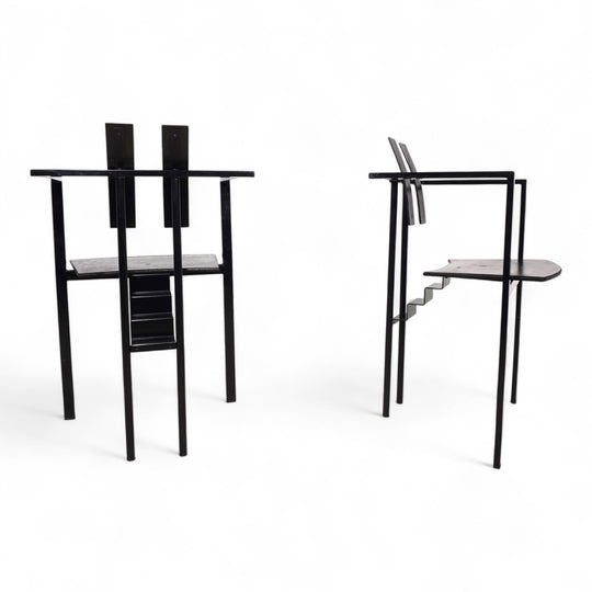 KFF Trix Memphis 2er Set Esszimmerstühle von Karl Friedrich Förster, 1988