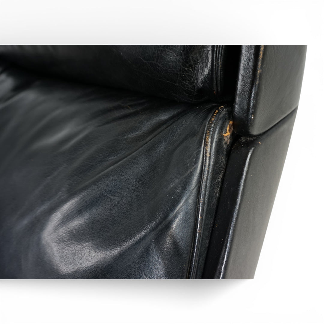 Kaufeld Siesta 62 Leder Loungesessel von Jacques Brule, 1960