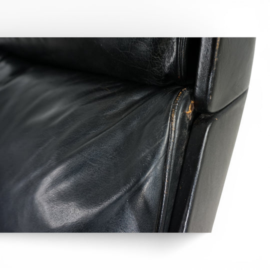 Kaufeld Siesta 62 Leder Loungesessel von Jacques Brule, 1960