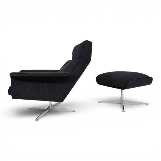 Kaufeld Siesta 62 Loungesessel mit Ottoman von Jacques Brule, 1960