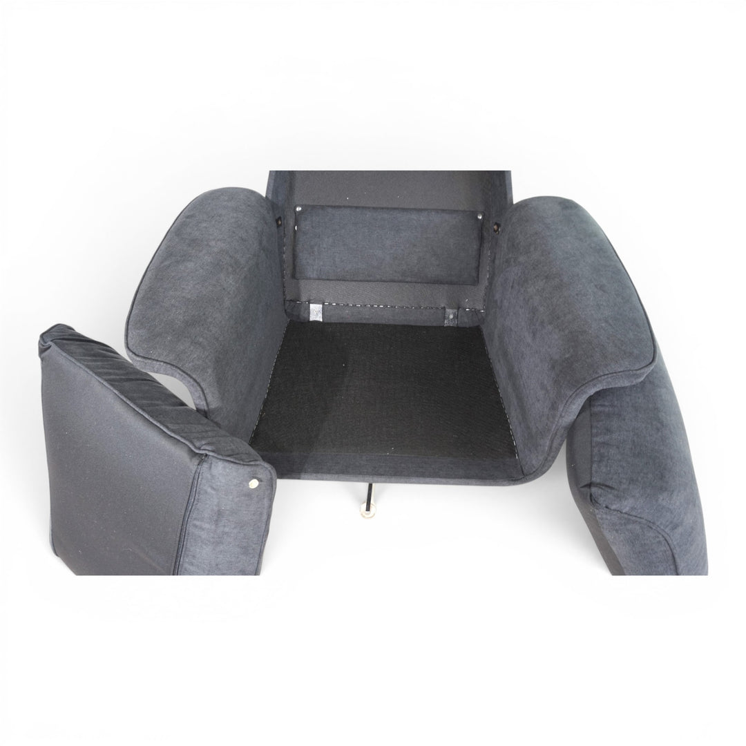 Kaufeld Siesta 62 Loungesessel mit Ottoman von Jacques Brule, 1960