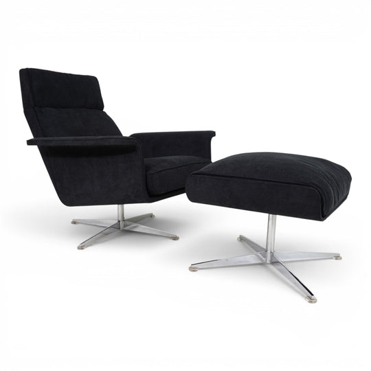 Kaufeld Siesta 62 Loungesessel mit Ottoman von Jacques Brule, 1960