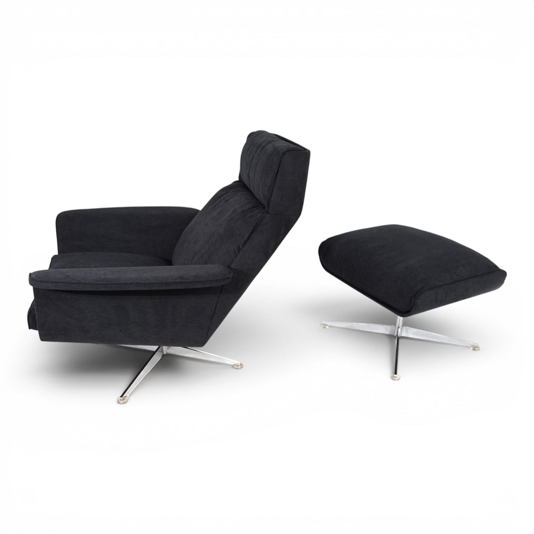Kaufeld Siesta 62 Loungesessel mit Ottoman von Jacques Brule, 1960