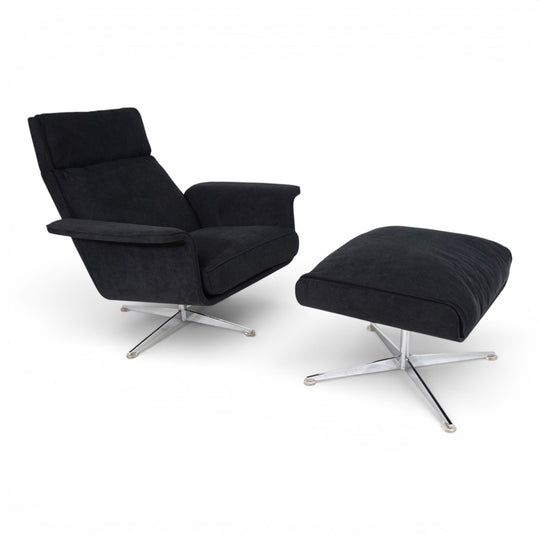 Kaufeld Siesta 62 Loungesessel mit Ottoman von Jacques Brule, 1960