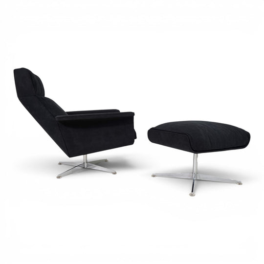 Kaufeld Siesta 62 Loungesessel mit Ottoman von Jacques Brule, 1960