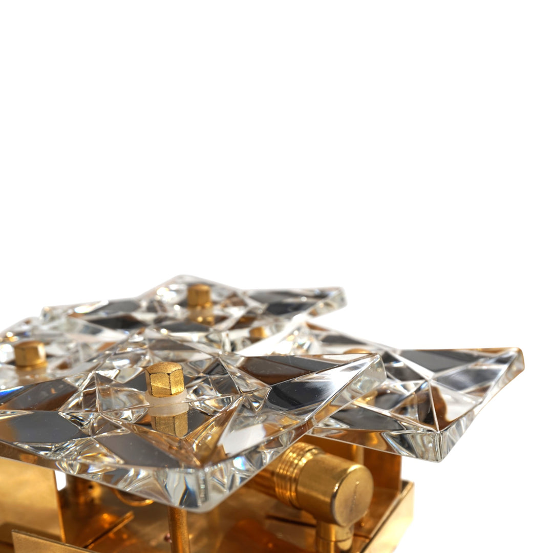 2er Set Kinkeldey Hollywood Regency Kristall Wandlampen, 1970