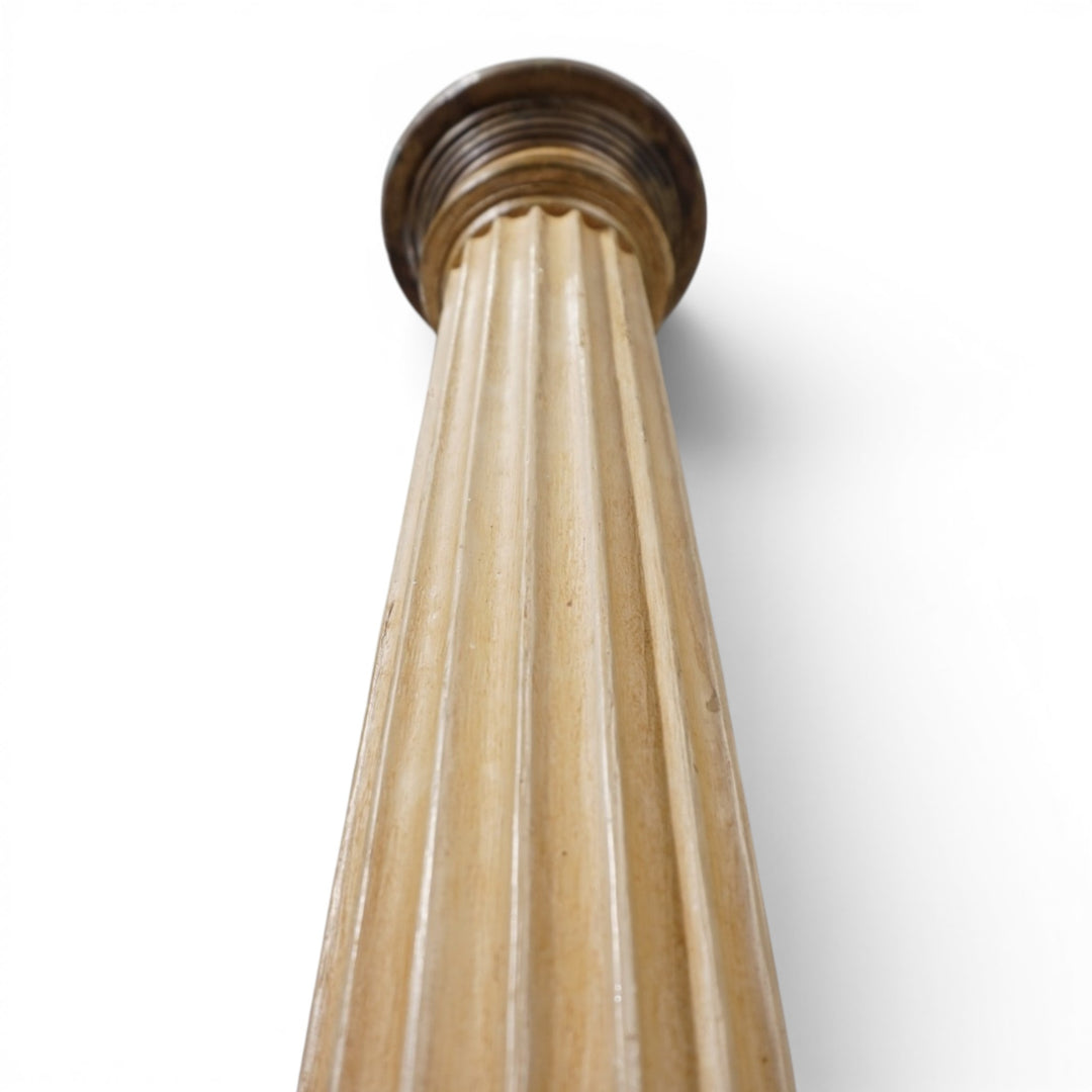 Antiker skulpturaler Kirchenleuchter aus Holz, 1860
