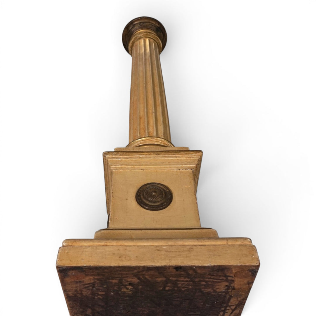 Antiker skulpturaler Kirchenleuchter aus Holz, 1860