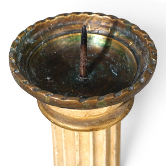 Antiker skulpturaler Kirchenleuchter aus Holz, 1860
