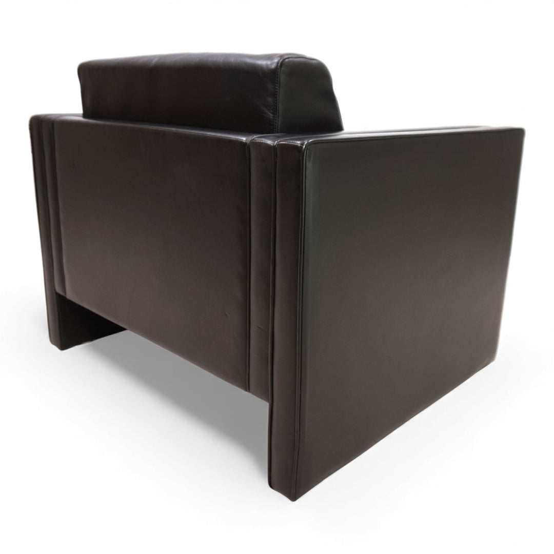 Knoll Studio Line Leder Clubsessel von Jürgen Lange, 1970