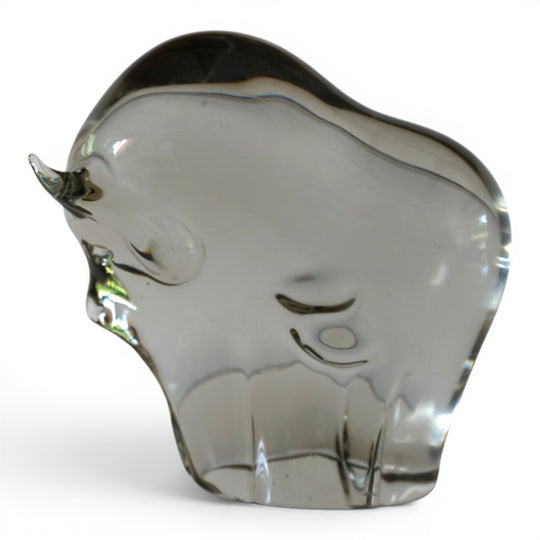 Livio Seguso Murano Stier Glas Skulptur, 1970