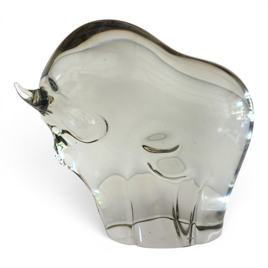 Livio Seguso Murano Stier Glas Skulptur, 1970