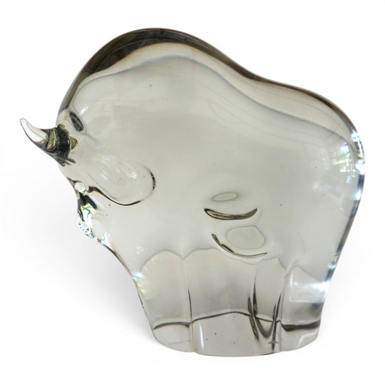 Livio Seguso Murano Stier Glas Skulptur, 1970