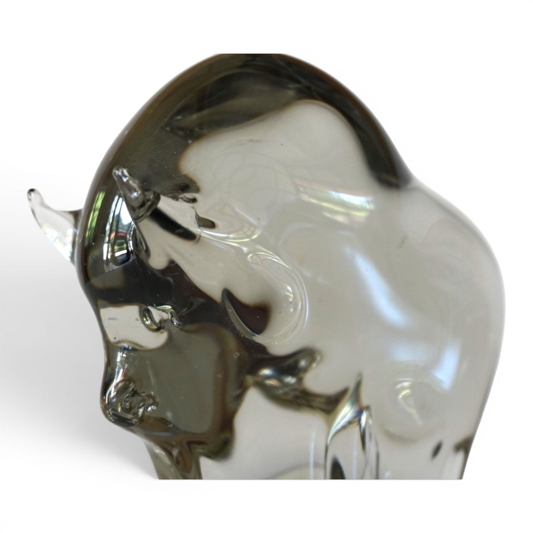 Livio Seguso Murano Stier Glas Skulptur, 1970